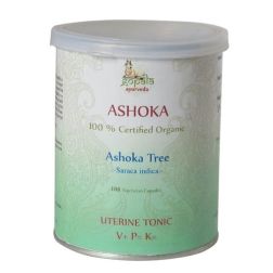 Organic Ashoka Capsules (Saraca indica) - 108 Vcaps (USDA Certified Organic) - Gopala Ayurveda