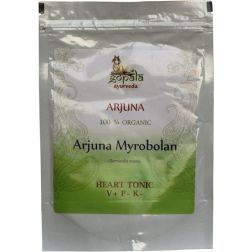 Arjuna Powder 250g (Certified Organic) Terminalia arjuna Bark Powder | Ayurvedic Heart Tonic for Cardiac Strength, Circulation & Vitality