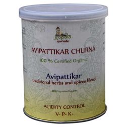 Avipattikar Churna Capsules (Certified Organic) – 108 Veg Caps, 500mg each | Ayurvedic Support for Healthy Digestion, Acid Balance & Pitta Harmony | Non-GMO, Vegan, Sustainably Sourced