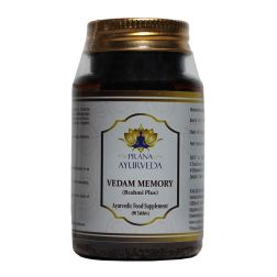 BRAHMI Plus (Vedam Memory) 90 Tablets, 1050mg each | Ayurvedic Supplement to support Healthy Brain Function and to help improve Memory | Non-GMO, Vegan, Sustainably Sourced