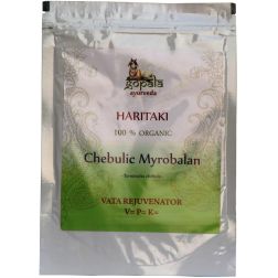 Haritaki Powder 250g (Certified Organic) Terminalia chebula Fruit Powder | Natural Ayurvedic Supplement for Gut Cleansing & Elimination