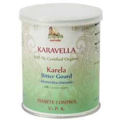 KARELA Capsules (Certified Organic) – 500 mg Bitter Melon (Momordica charantia), 108 Veg Caps | Supports Sugar Balance & Metabolic Health | Vegan, Non-GMO, Sustainably Harvested