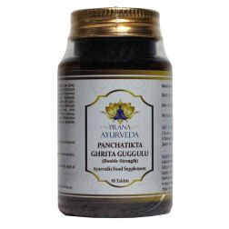 PANCHATIKTA GHRITA GUGGULU (Double Strength) - 90 tablets of 750mg each, Traditional Ayurvedic formula to support skin conditions