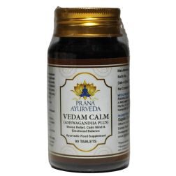 ASHWAGANDHA Plus (Vedam Calm) - 90 Tablets of 950mg each | Ayurvedic Supplement for Stress Relief and Restful Sleep | Non-GMO, Vegan, Sustainably Sourced 
