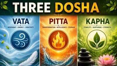 THE THREE DOSHAS - VATA, PITTA & KAPHA